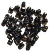 50 7mm Ornelia Cut Bronze AB Glass Beads